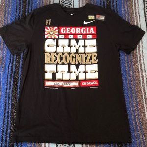 NEW Nike University of Georgia Bulldogs Champions Tee Shirt
